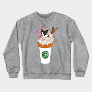 Pumpkin Spice Corgi Latte - Cardigan Crewneck Sweatshirt